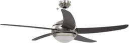 Plafondventilator met Lamp - Ventilator met Licht - Kamertemperatuur Regelen - Ingebouwde Verlichting - 128 cm - Bruin — thumbnail 5