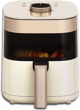 Multifunctionele Airfryer - Hete Lucht Frituurpan - Gezond Koken - Veelzijdige Keukenmachine - 5 Liter Capaciteit - Wit — thumbnail 1