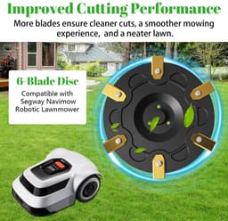 Dailygoods- Messerscheibenset voor Segway Navimow Mähroboter - 30x Bladen - Glasvezelversterkte Messerscheibe - Tuning - Grasmaaier Draaischijf - Schokbestendig - Maaimes — thumbnail 2