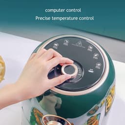 Heteluchtfriteuse - Airfryer - Gezond Bakken - Automatische Uitschakeling - 5 Liter - Blauw — thumbnail 5