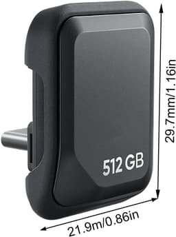 USB C Drive - Externe Opslag - 360 Camera's - Hoge Snelheid - 512 GB - Zwart — thumbnail 4