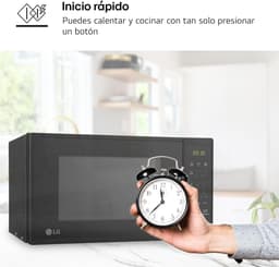 Magnetron met Grill - Compacte Oven - Snelle Maaltijden - Easy Clean Technologie - 20 Liter - Zwart — thumbnail 3