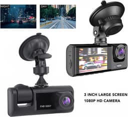 SnelShoppen - Dual Dash Cam Voor en Achter Camera 1080P HD Auto Recorder met 3IN Scherm, Parkeerbewaking, Loopopname, G-Sensor, Nachtzicht Dashboard C — thumbnail 5