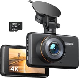 SnelShoppen - 4K Dashcam WiFi, 2160P Auto Camera met 32G SD-kaart, WDR Nachtzicht, Noodopname, Loopopname, 24-uurs Parkeermodus, G-sensor — thumbnail 1