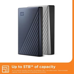 Externe Harde Schijf - Draagbare Opslag - Bestanden Opslaan - Hardware Versleuteling - 2 TB - Blauw — thumbnail 5