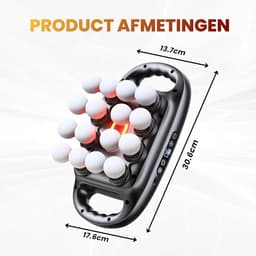 SnelShoppen - Massagepistool 16-koppig, Diep Weefsel, Elektrisch Spiermassageapparaat, 3 Modi, 30 Intensiteitsniveaus, Stil Percussie voor Rug, Nek, S — thumbnail 2