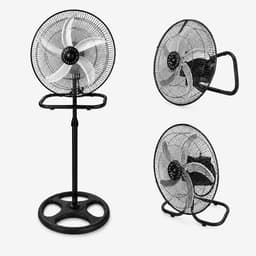 House Of Atelier - 3-in1 Ventilator - Staande Ventilator - Tafel Ventilator - Muur Ventilator - 65W vermogen - 3 Snelheden - Zwart — thumbnail 4