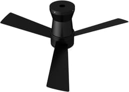 Plafondventilator met lamp - Diameter 106.6 cm - 3 kleurtemperaturen en 6 stille snelheden - omkeerbare motor - modern - Zwart — thumbnail 5