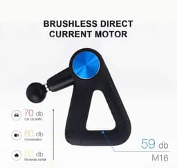 Massagepistool - Spierontspanningstool - Herstel na sport - Verstelbare arm - 16mm amplitude - Paars — thumbnail 5