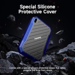 Externe SSD - Draagbare Solid State Drive - Snelle Data Overdracht - IP68 Waterdicht Stofbestendig - 2TB - Grijs — thumbnail 4