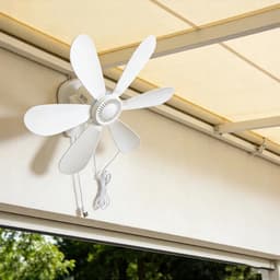 Wandventilator met Afstandsbediening - Muurventilator USB - Ruimte Koelen - Stille Werking Timer - 419 cm - Wit — thumbnail 4