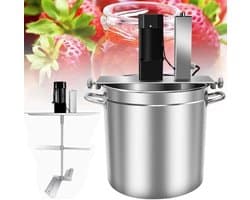 Keukenmixer Automatisch - Roerpan Mixer - Sausen Maken - Dubbellaags Roerbladen - 15 Liter - Zilver