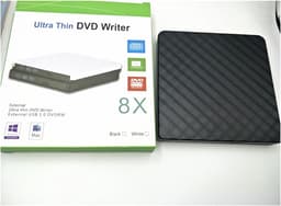 Extern DVD Station - Draagbare CD Brander - Bestanden Archiveren - USB 3.0 Connectie - Ultra Slim - Zwart — thumbnail 4