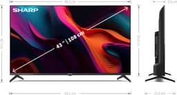 Sharp 43GL4260E - 43 inch - 4K UHD LED TV met Google TV — thumbnail 3