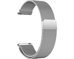 Luxe Milanees Smartwatch Bandje - Geschikt voor Samsung Galaxy Watch Active 1/2 - Zilver