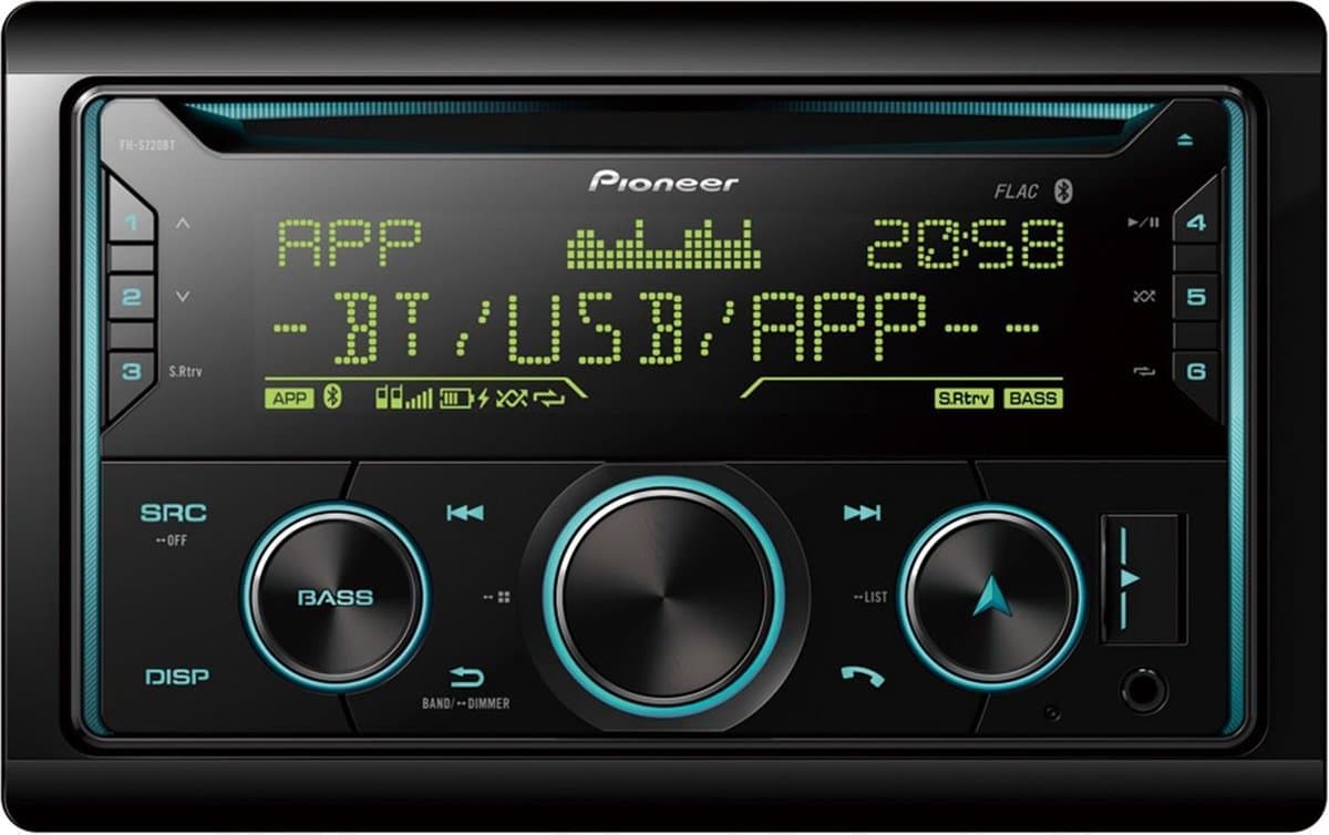 Pioneer FH-S720BT – 2-DIN CD/Bluetooth-autoradio met USB-aansluiting & MIXTRAX – 4×50 W — afbeelding 1
