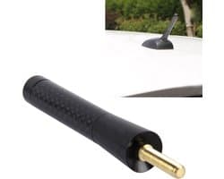 Carbon Fiber Aluminium korte antenne Gepolijste universele schroeven Base (Medium Size) (zwart)