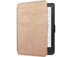 Hoes Geschikt voor Kobo Clara HD - Luxe E-reader Bescherm Case - Hoesje Book Cover - Rosé Goud