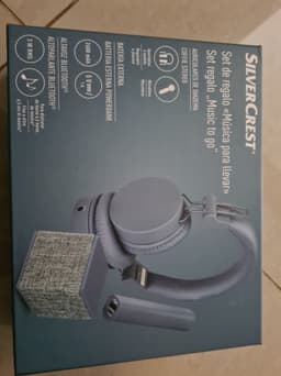Silvercrest Geschenkset Koptelefoon - Powerbank - Bluetooth speaker - Blauw - Cadeau — thumbnail 2