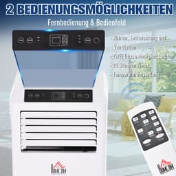 HOMCOM-Mobile Klimageräte aus ABS Weiß — thumbnail 16