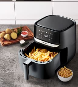 MEDION Airfryer MD10532 - 5,7 L - ca. 1700 W - 9 programma’s - Zwart — thumbnail 5