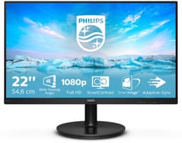 Philips Lcd Led-Monitor Voor Pc/Laptop, Vga/Hdmi Met Luidsprekers, 21,5 Inch, 221V8A — thumbnail 1