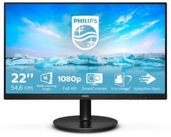 Philips V-Line 221V8A/00 21.5 | 1920x1080 VA | 75Hz | Ingebouwde Luidsprekers | VESA-Compatibel | Monitor — afbeelding 1