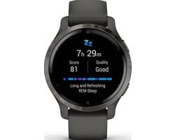 Garmin Venu 2s - Smartwatch voor heren met Stappenteller - 10 dagen batterij - 40 mm - Grey/Gunmetal