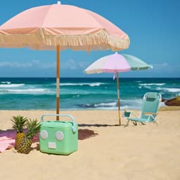 Sunnylife - Beach Accessoires Bluetooth Speaker en Koelbox Mint - Polypropyleen - Groen — thumbnail 3