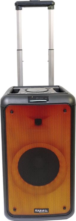 Ibiza - STREET-WAVE - Draagbare 8"/400W batterijluidspreker met Bluetooth, USB en microSD - WAVE LED-effect en draadloze TWS-verbinding - Zwart — thumbnail 2