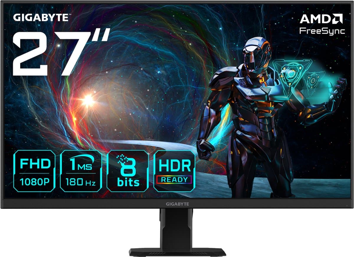 Gigabyte GS27FA - Full HD Gaming Monitor - 180hz - 27 inch — afbeelding 1