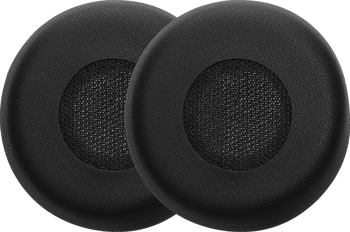 kwmobile 2x oorkussens geschikt voor Jabra Evolve 65 SE - Earpads voor koptelefoon in zwart — afbeelding 1