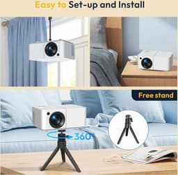 Draagbare Mini-Beamer met Android 12, 1080p en WiFi 6 — thumbnail 5