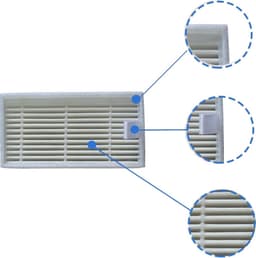 Hoogefficiënt HEPA Filter Set voor o.a. iLife, Silvercrest, Medion, KK8 en Ariete Robotstofzuigers — thumbnail 4