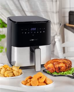 Clatronic FR 3782 H Enkel 5 l Vrijstaand 1450 W Heteluchtfriteuse Zwart, Roestvrijstaal — thumbnail 5