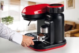 Ariete 1318/00 Moderna Espressomachine - Pistonmachine - met geïntegreerde koffiemolen - rood — thumbnail 4