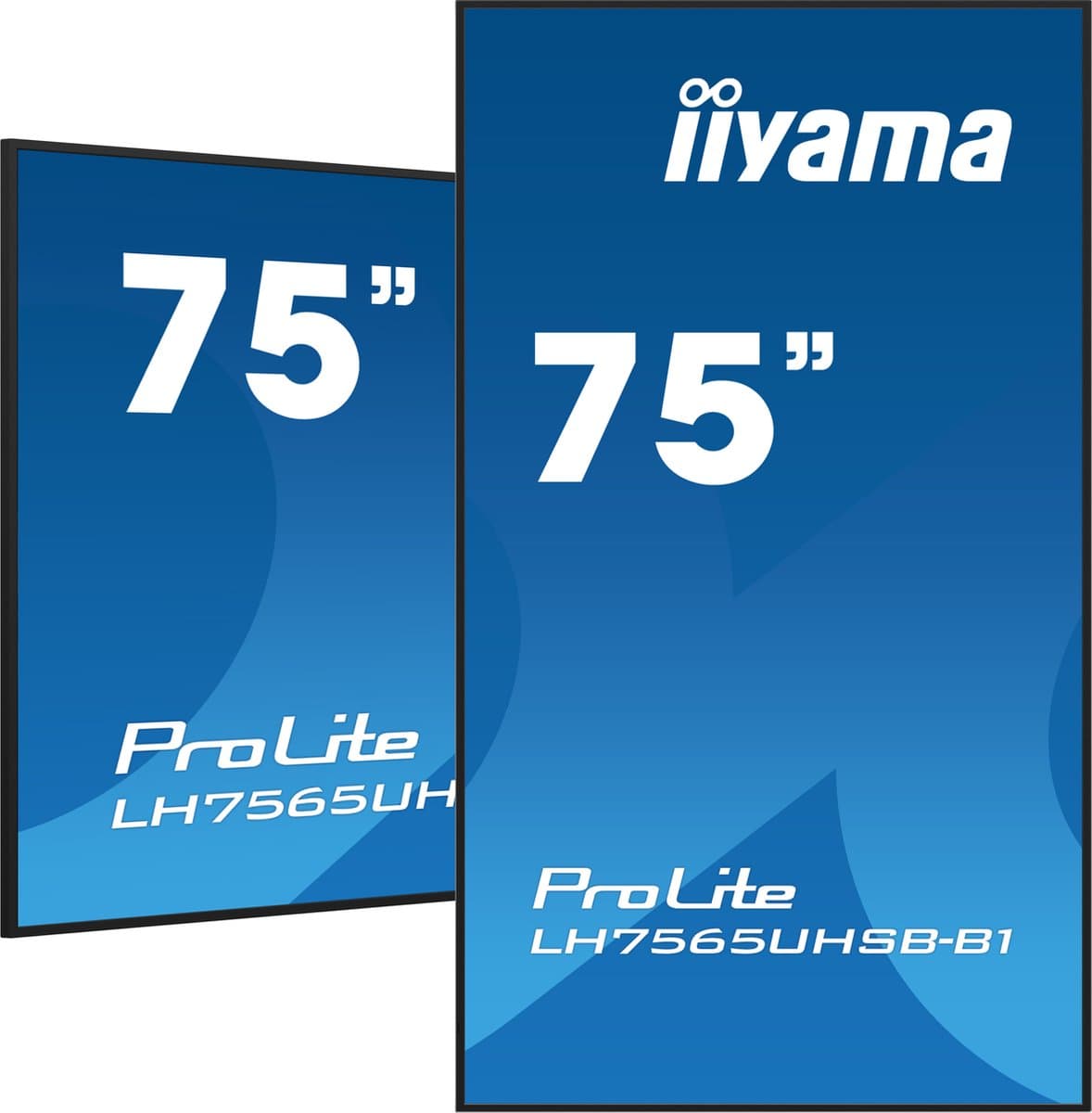 iiyama LH7565UHSB-B1 beeldkrant Kiosk-ontwerp 189,2 cm (74.5") LED Wifi 800 cd/m² 4K Ultra HD Zwart Type processor Android 11 24/7 — afbeelding 1