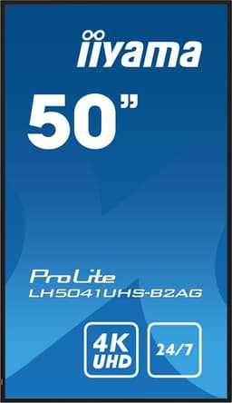 iiyama LH5041UHS-B2AG professioneel digitaal signage display, 127 cm (50 inch) LCD, 500 cd/m², 4K Ultra HD, zwart, 24/7 — thumbnail 5