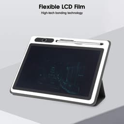 10 inch LCD-tablet tekentablet voor commerciële benodigdheden - Hightech lamineertechnologie - zwart met lederen hoes Digitaal notitieblok — thumbnail 1