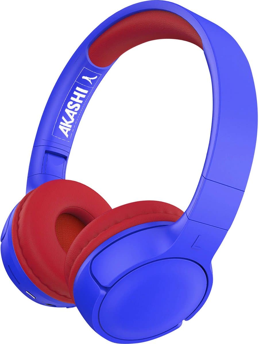 Bluetooth 5.1 Koptelefoon Kinderen Autonomy 8h Opvouwbaar Akashi Blauw/Rood — afbeelding 1