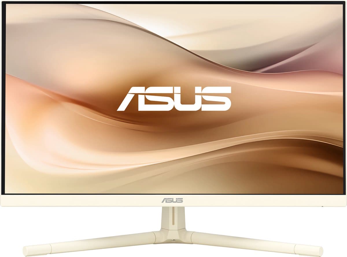 ASUS VU249CFE-M - LED-monitor - 24" (23.8" zichtbaar) - 1920 x 1080 Full HD (1080p) @ 100 Hz - IPS - 250 cdm² - 1300:1 - 1 ms - HDMI, USB-C - goud — afbeelding 1