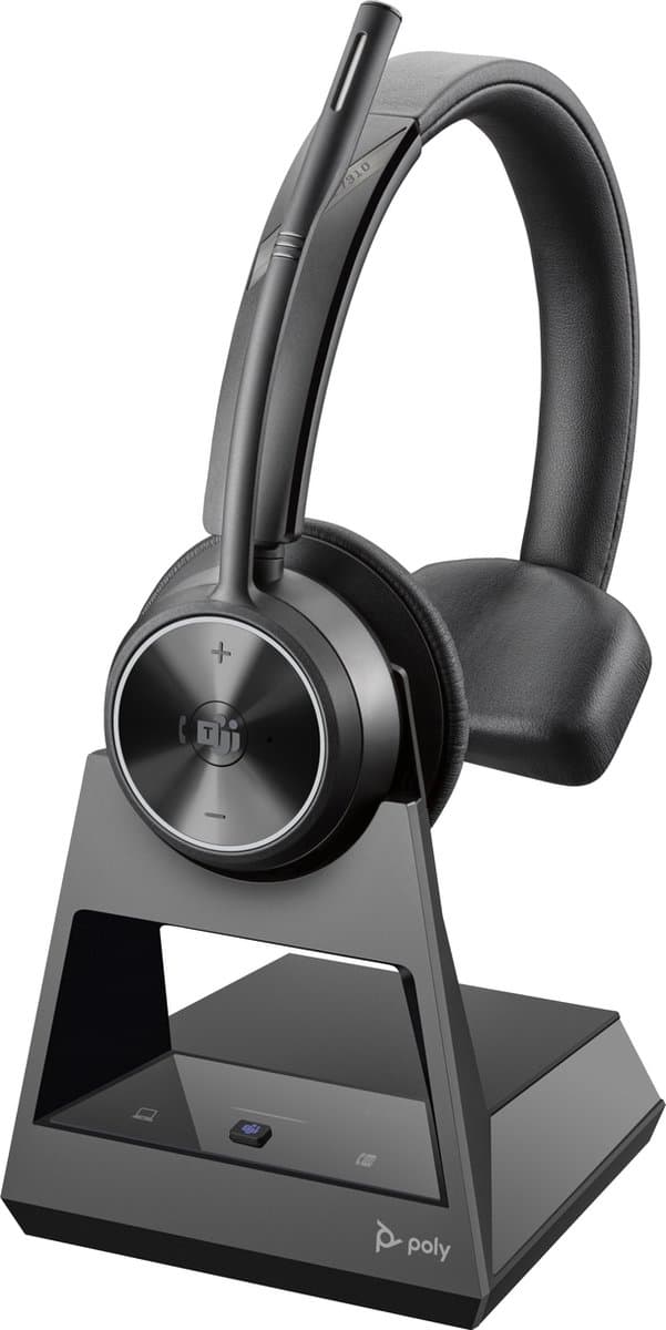 POLY Savi 7310 Office Headset - Draadloos - Kantoor/callcenter - Zwart — afbeelding 1