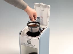 Ariete 1342/05 - Vintage koffiezetter - tot 12 kops - 24 uurs timer - warmhoudplaat - Blauw — thumbnail 4
