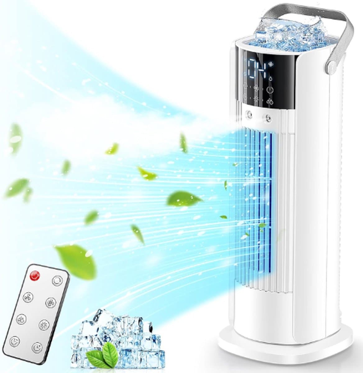 TADES® Airco - Mini Airco - Mobiele Airco - Aircooler - Luchtkoeler - Airco Zonder Afvoerslang - Aircooler Met Koelelementen - Aircooler Met Water - Airco - Luchtkoeler Met Waterreservoir — afbeelding 1