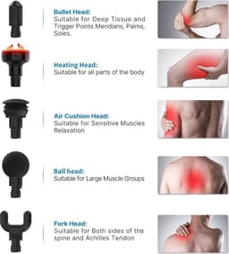 Massage gun - Massage apparaat - Professioneel - Massagegun - Must have voor iedereen! — thumbnail 5