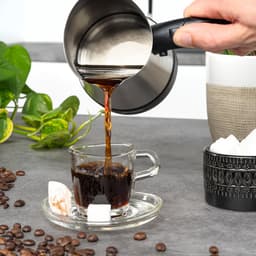TZS First Austria Turkse Koffiemachine - Turkse Koffieapparaat - 3 Kopjes - Turkish Coffee Maker - 800W - RVS — thumbnail 3