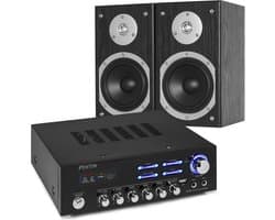 Stereo set - Fenton Bluetooth karaoke stereo set met versterker en speakers - 600W