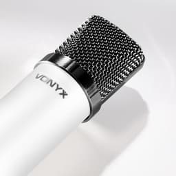 USB microfoon voor pc - Vonyx CM300W - USB studio microfoon incl. tafelstandaard - Wit — thumbnail 3