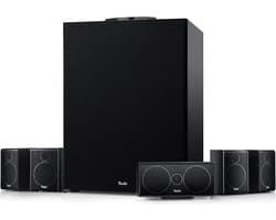 Teufel CONSONO 25 CONCEPT Surround Power Edition 5.1 set - Home cinema set incl. subwoofer met geïntegreerde bluetooth AV-ontvanger - zwart