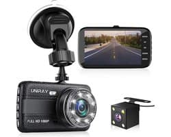 UniRay Xcam - Dual Dashcam voor Auto - Dashcams Voor en Achter - Full HD